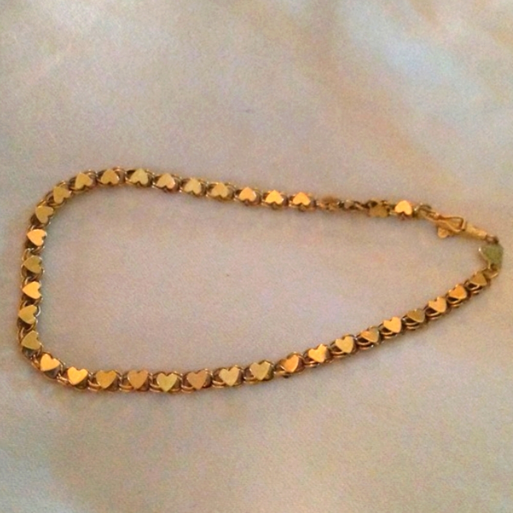 14K Heart Bracelet